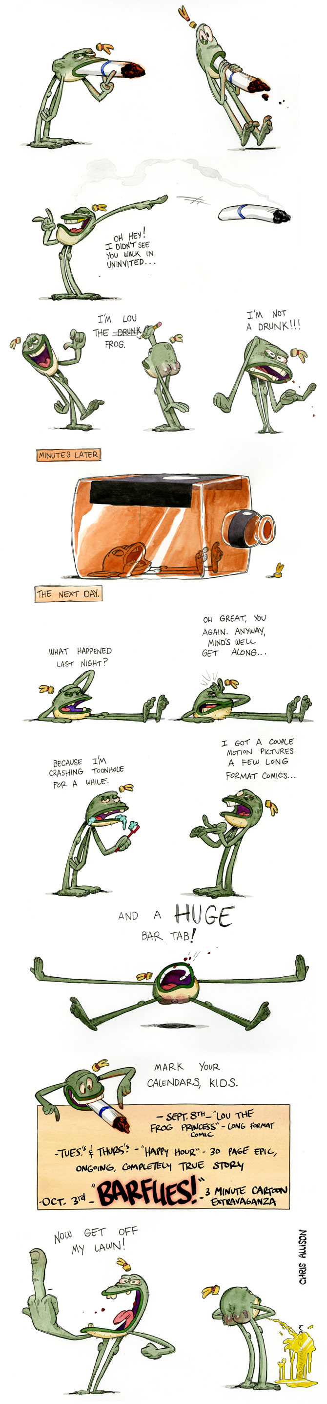 Lou the Drunk Frog: An Introduction